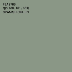 #8A9786 - Spanish Green Color Image